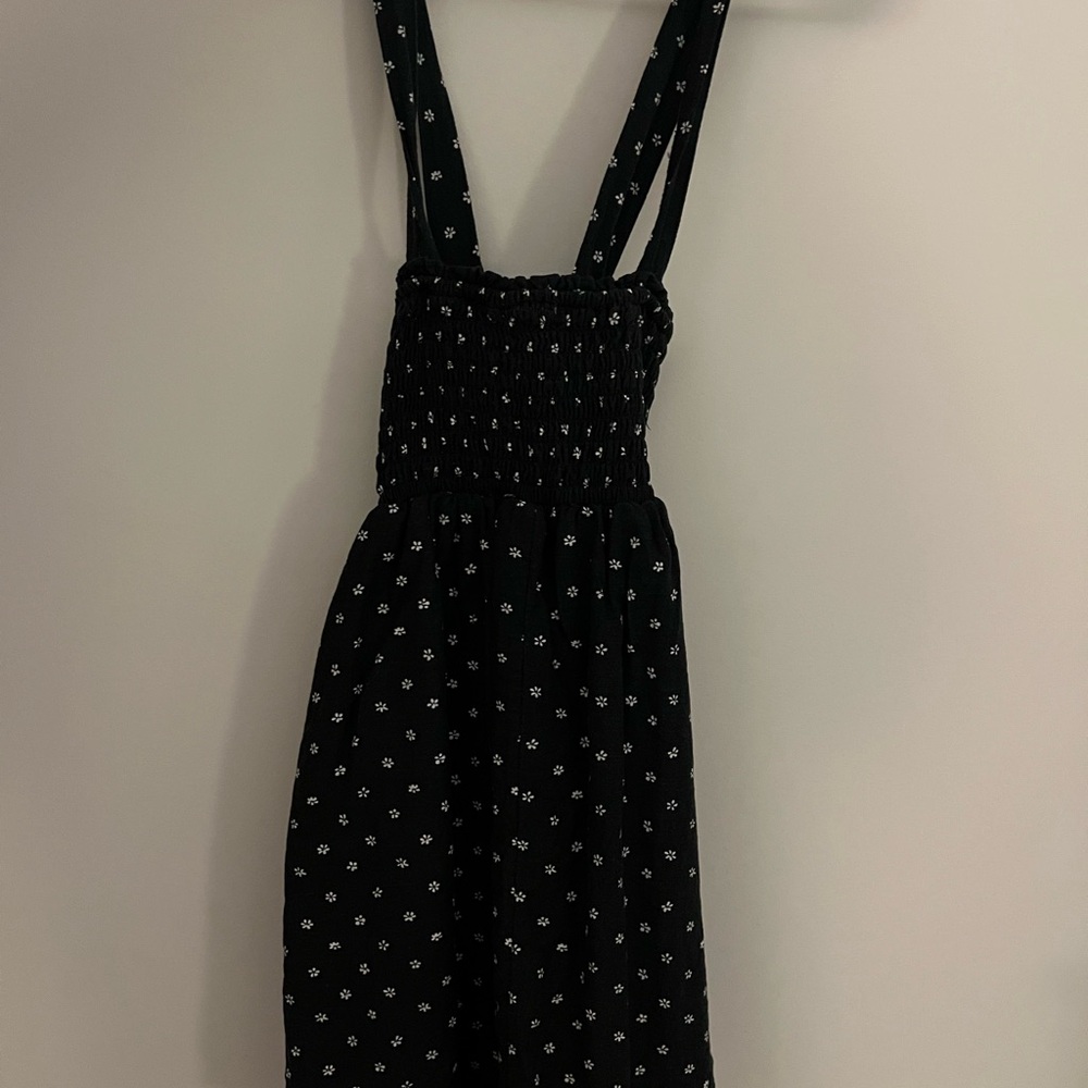 American Age Charcoal Floral Dress